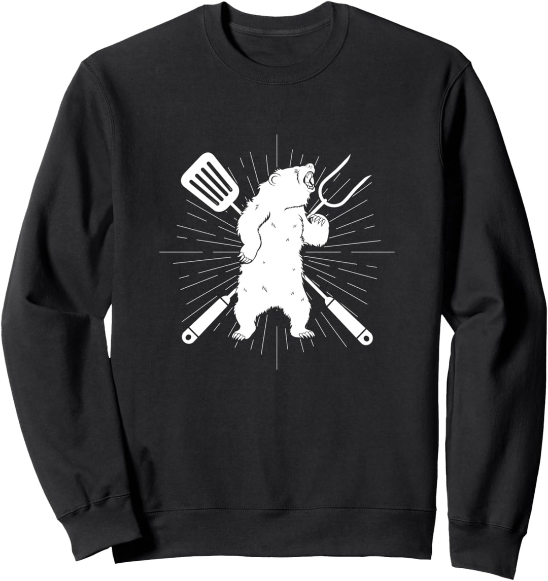 Camping Wildlife Grizzly Wandern Berge Sweatshirt