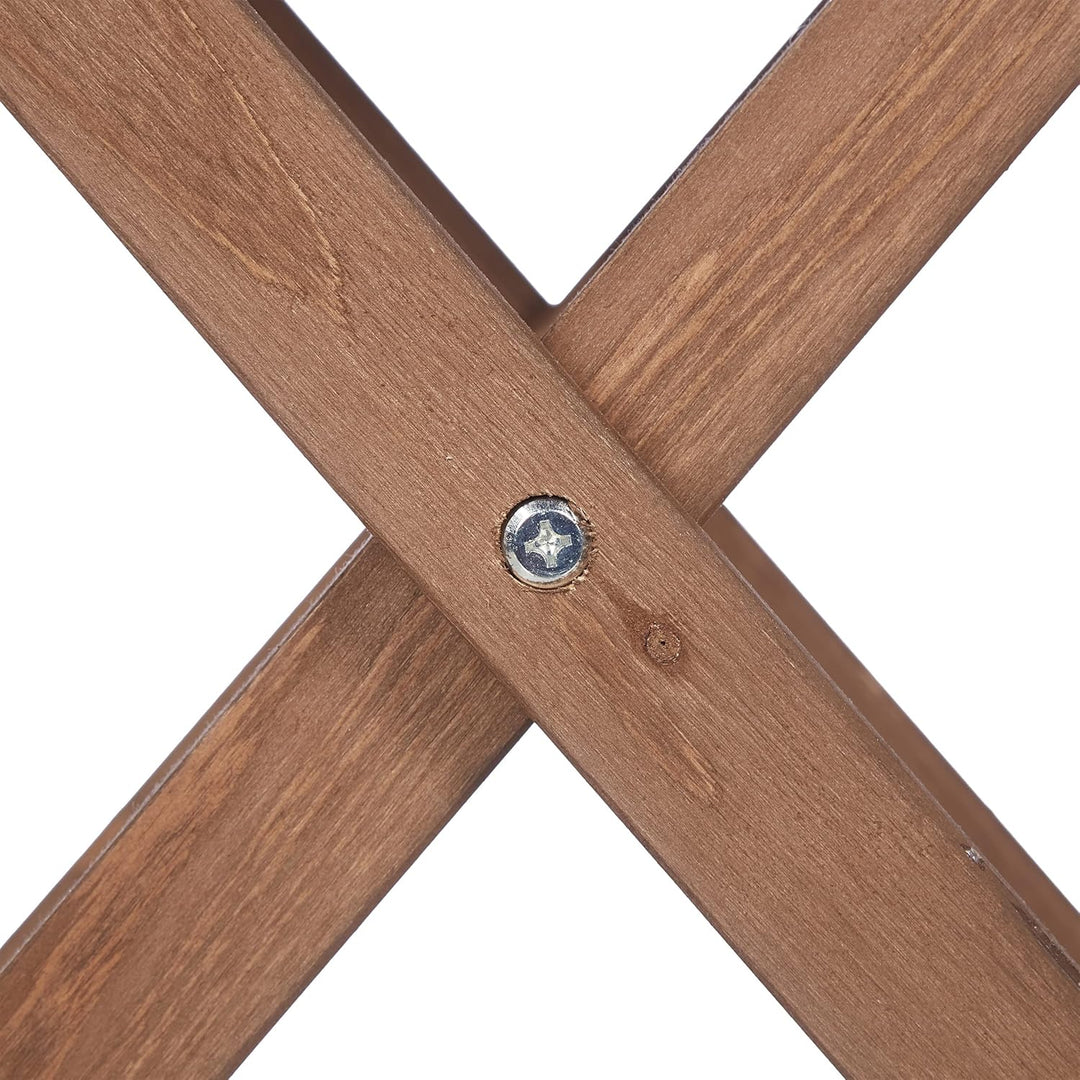 Relaxdays 50x50x50 cm, braun, 10038646_0 Klapptisch aus Holz, für Wohnzimmer, Balkon & Terrasse, tra