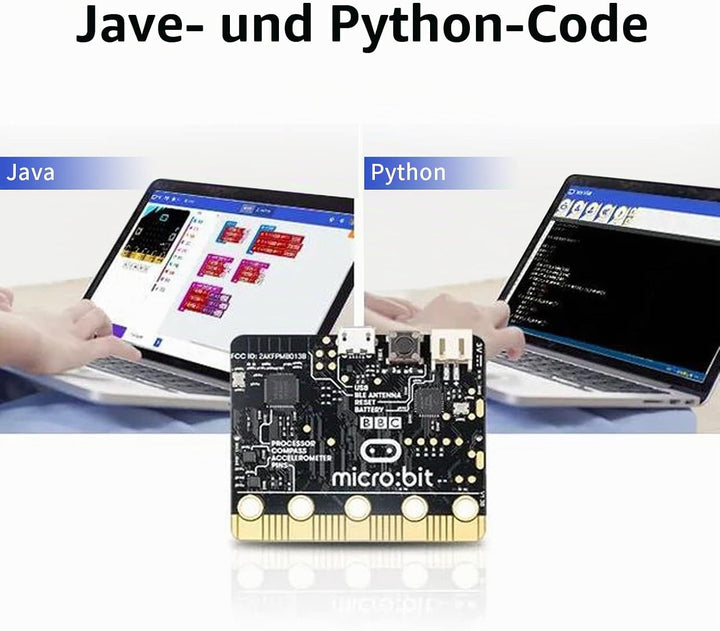 KEYESTUDIO BBC Micro:bit Basic Starter Kit mit Micro Bit V2.2, grafischer Programmierung, integriert