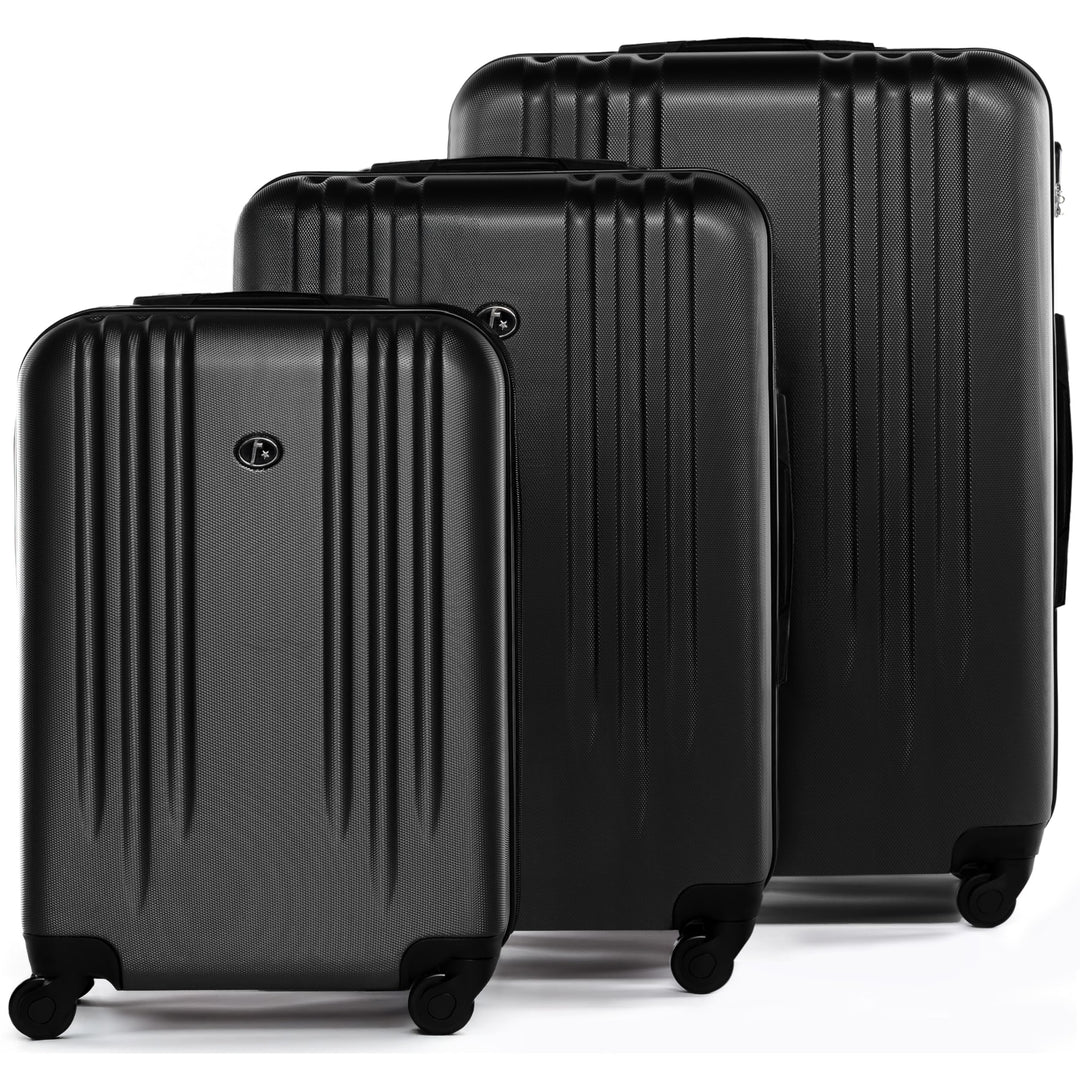 FERGÉ Kofferset Hartschale 3-teilig Marseille Trolley-Set - Handgepäck 55 cm, L und XL 3er Set Harts