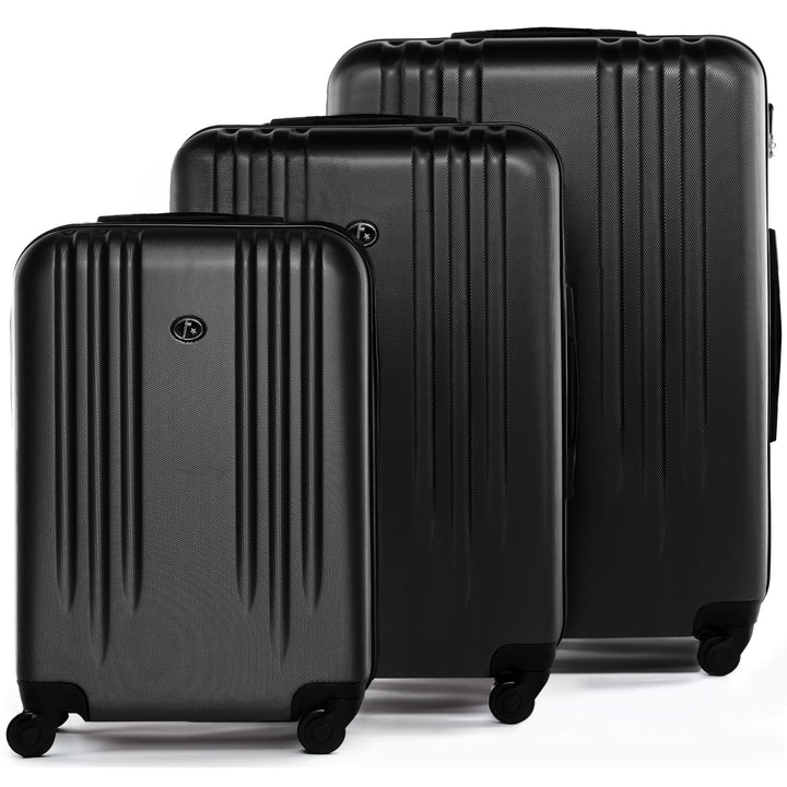 FERGÉ Kofferset Hartschale 3-teilig Marseille Trolley-Set - Handgepäck 55 cm, L und XL 3er Set Harts