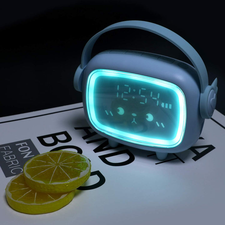 Ayybboo Wecker Kinder Digital Kinderwecker für Mädchen Jungen Digitaluhr Engel Wecker Uhr Wecker (Bl