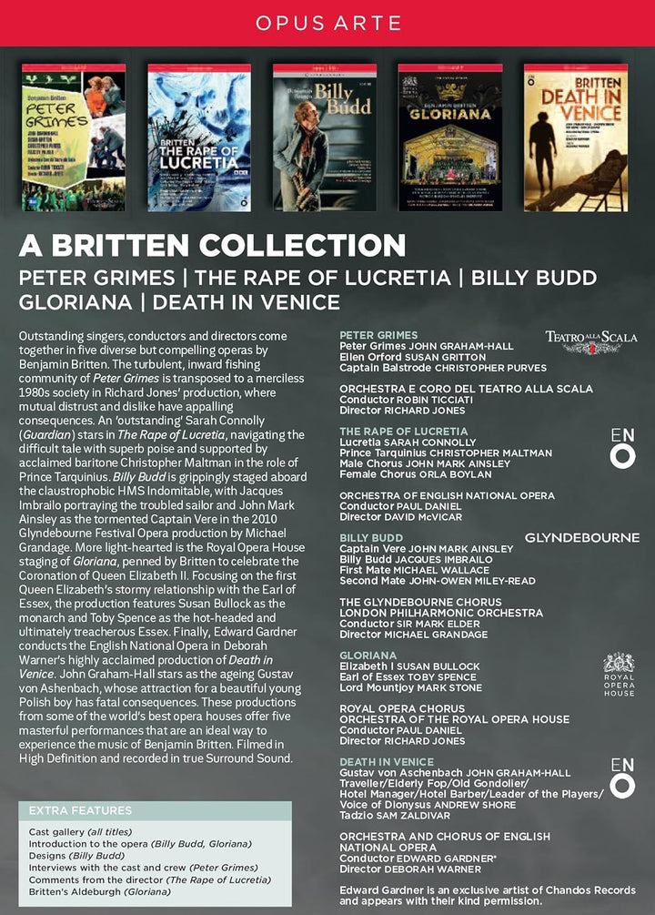 A Britten Collection (5 Opern von Benjamin Britten), DVD