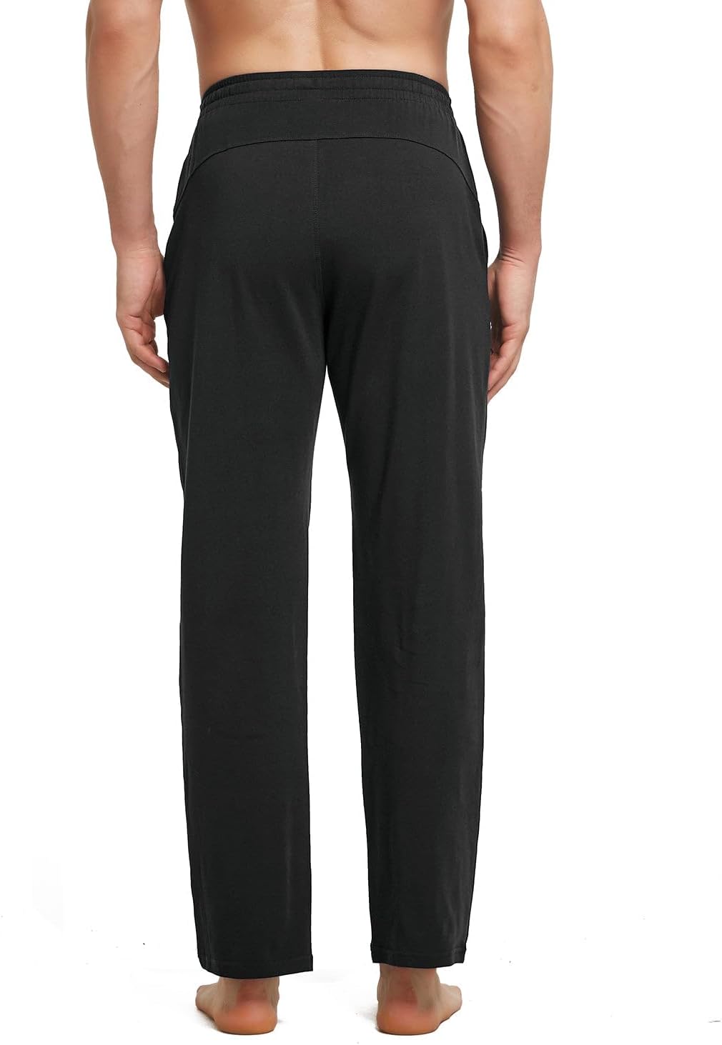 BALEAF Herren Breite Jogginghose Baumwolle Freizeithose Gerades Bein Sporthose Herren Lang Yogahose