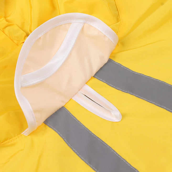 Hunde-Regenmantel, leichte, reflektierende Streifen-Pet-Regenjacke im Poncho-Stil für den Aussenbere
