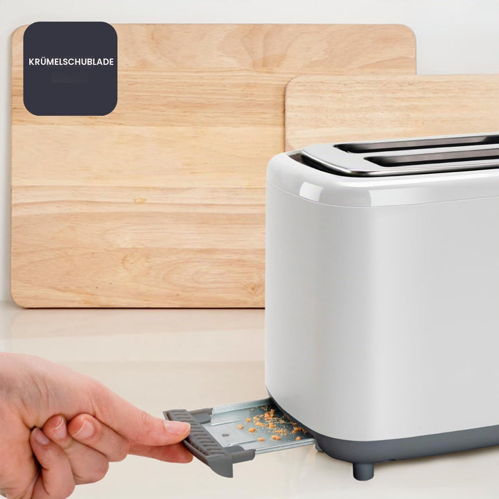 Black+Decker + Decker BXTO820E - Toaster 820W. 2 breite Toastschlitze. 7 Röstgradstufen. Automatisch