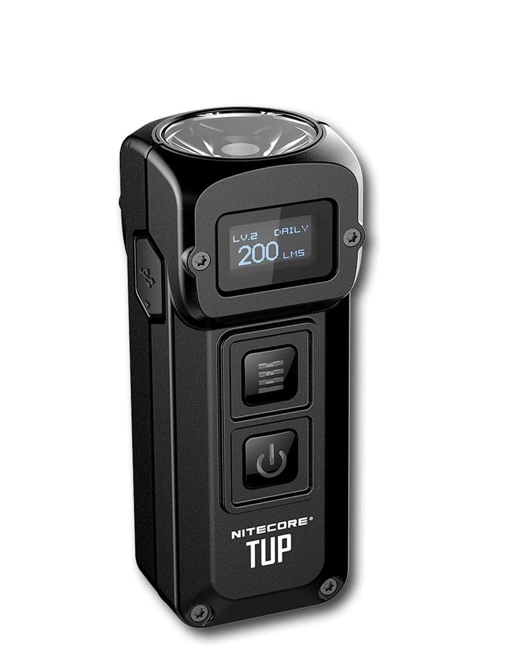 Nitecore Tup Mini Taschenlampe - 1000 Lumen LED - Schlüsselanhänger mit OLED Display - Wiederaufladb