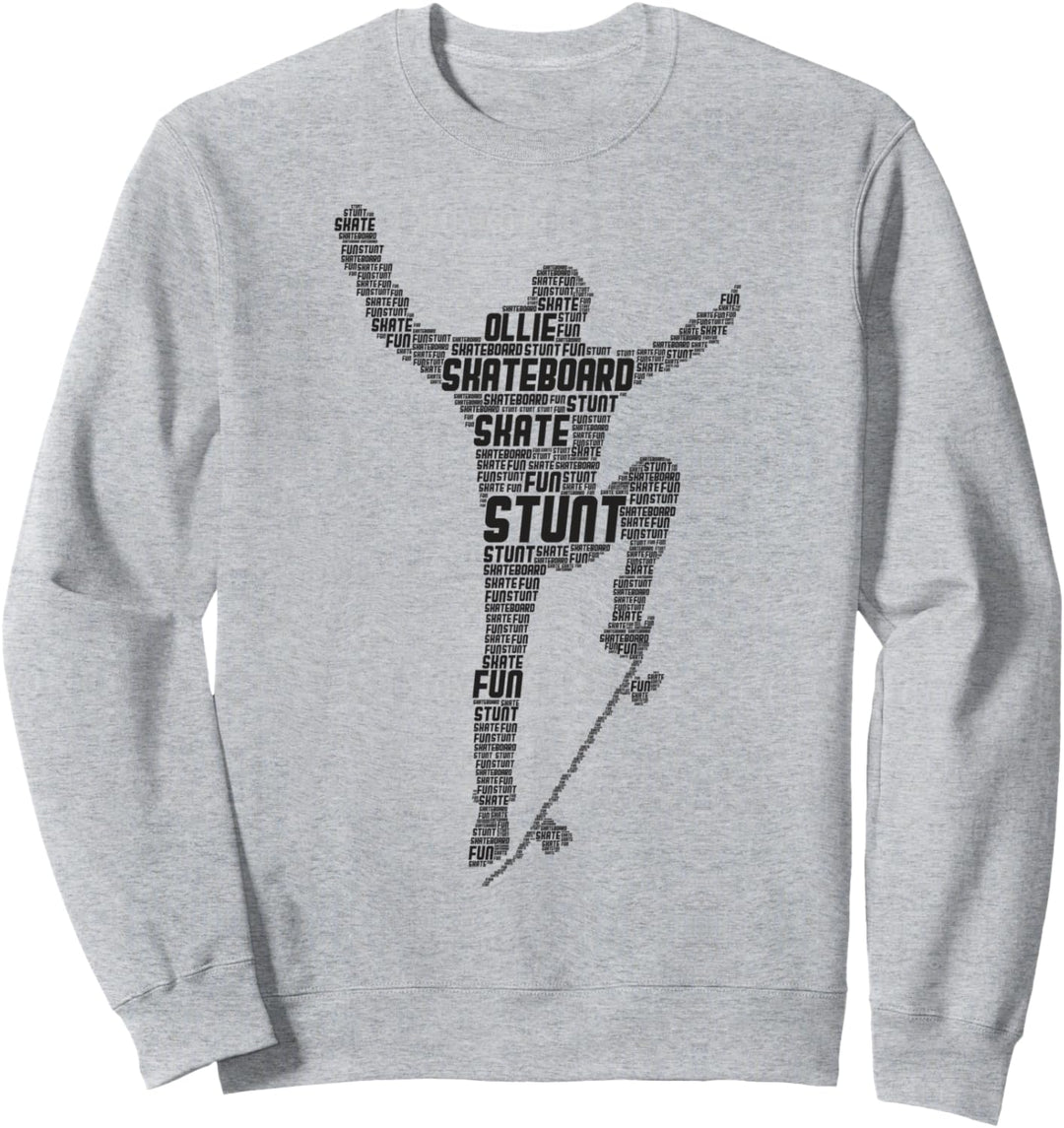 Skateboard Stunt Retro Skater Jungen Männer Sweatshirt