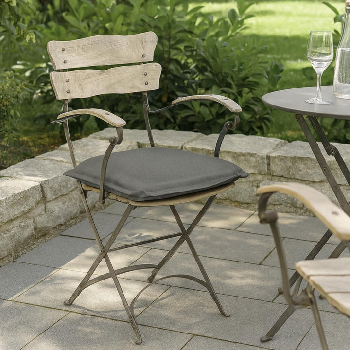 sleepling Outdoor 193926 4er Set Sitzkissen Auflage | Stuhlkissen Polster Gartenstuhl Terrassenstuhl