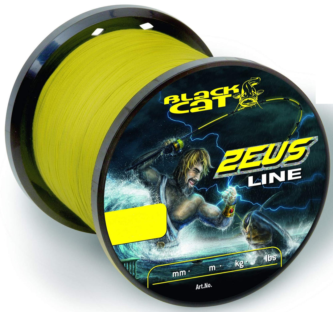 Black Cat Zeus Line Schnur - 3000m Wallerschnur 0.45mm / 37kg, 0.45mm / 37kg