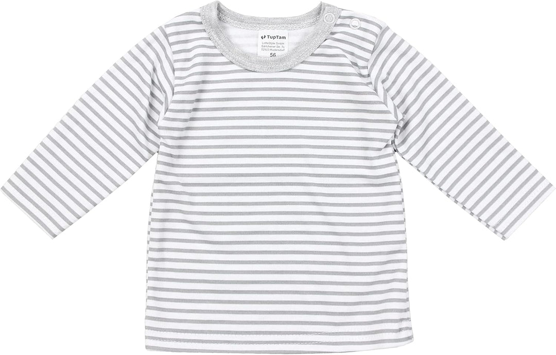 TupTam Baby Jungen Langarmshirt Gestreift 5er Set 62 Mehrfarbig 6, 62 Mehrfarbig 6