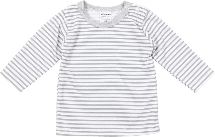 TupTam Baby Jungen Langarmshirt Gestreift 5er Set 62 Mehrfarbig 6, 62 Mehrfarbig 6