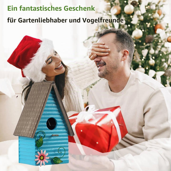 Vogelhaus, Nistkasten für Vögel zum Aufhängen für Garten, Balkon,Terrasse - Dekoratives Vogelhäusche
