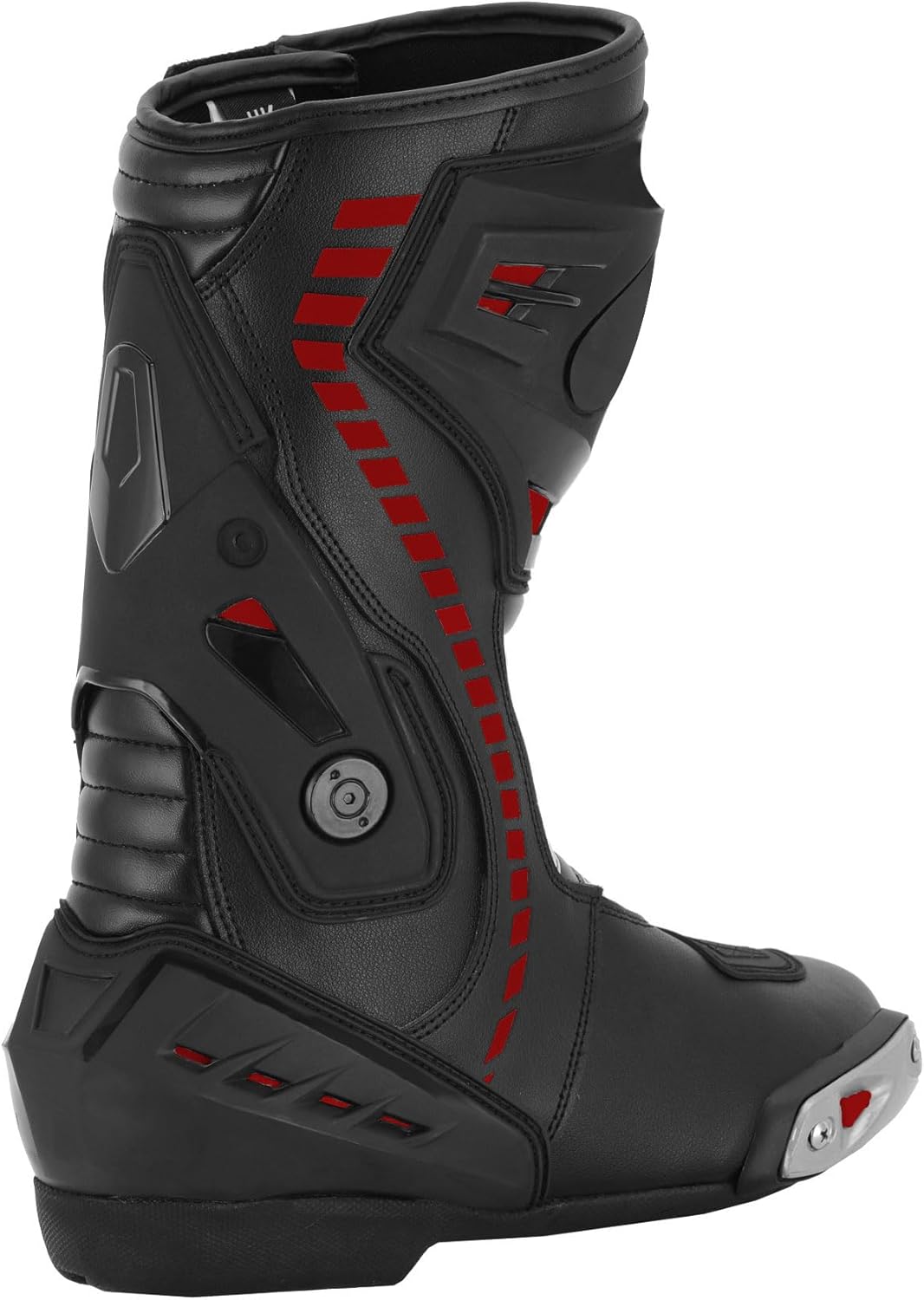 Vaster Moto Motorradschuhe für Herren, Rennstiefel aus Leder, wasserdicht, knöchellang, rutschfeste