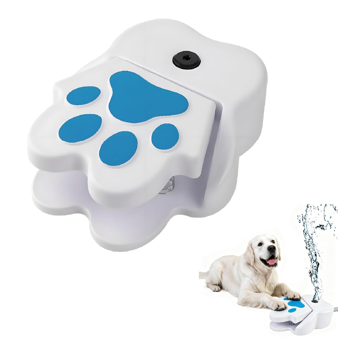 WADY Hunde Trinkbrunnen Outdoor - Automatischer Wasserspender mit Sprinkler für Hunde, Hydration Sta