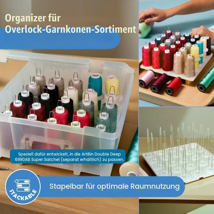 ArtBin Garnspulen-Tablett, konisch, Wei&amp;szlig