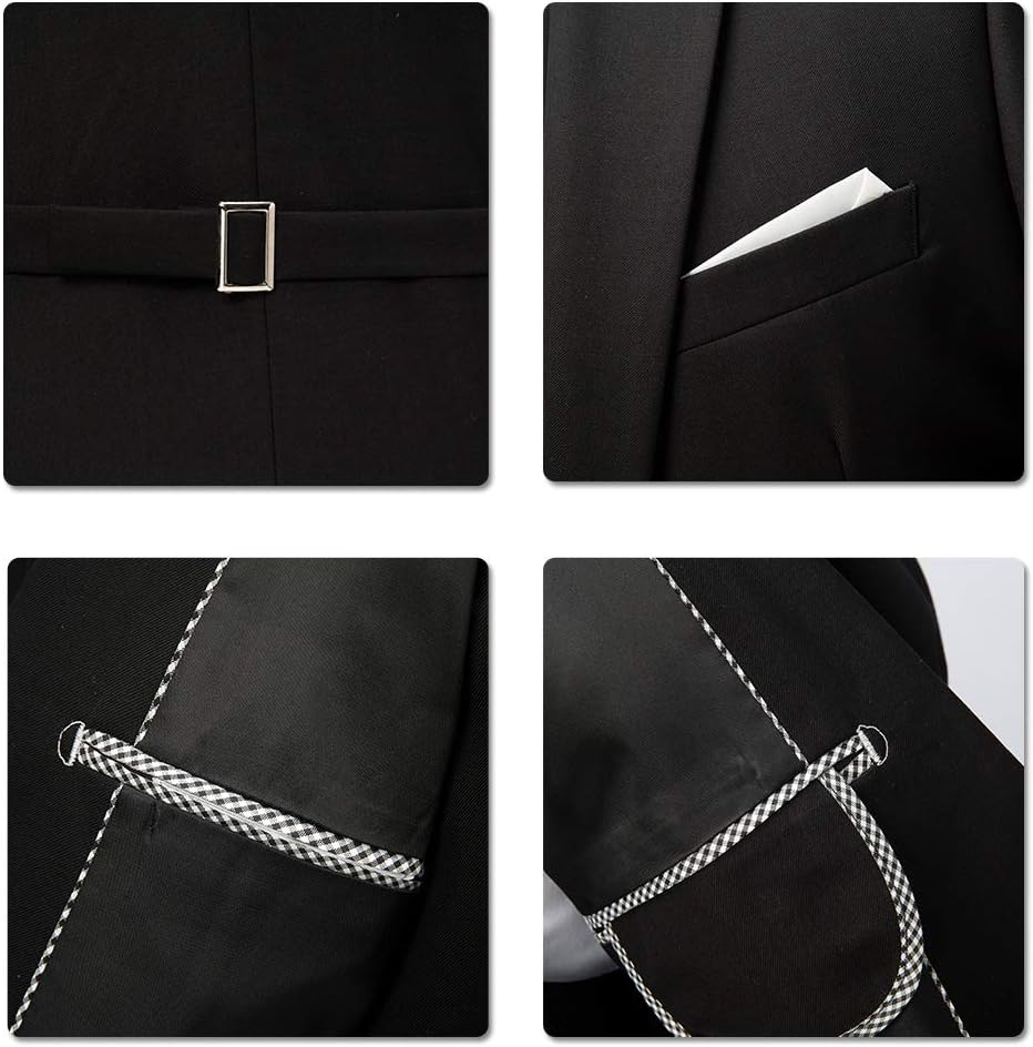 Allthemen Anzug Herren Anzug Slim Fit 3 Teilig Herrenanzug 3-Teilig Anzüge Herren Modern Sakko für B