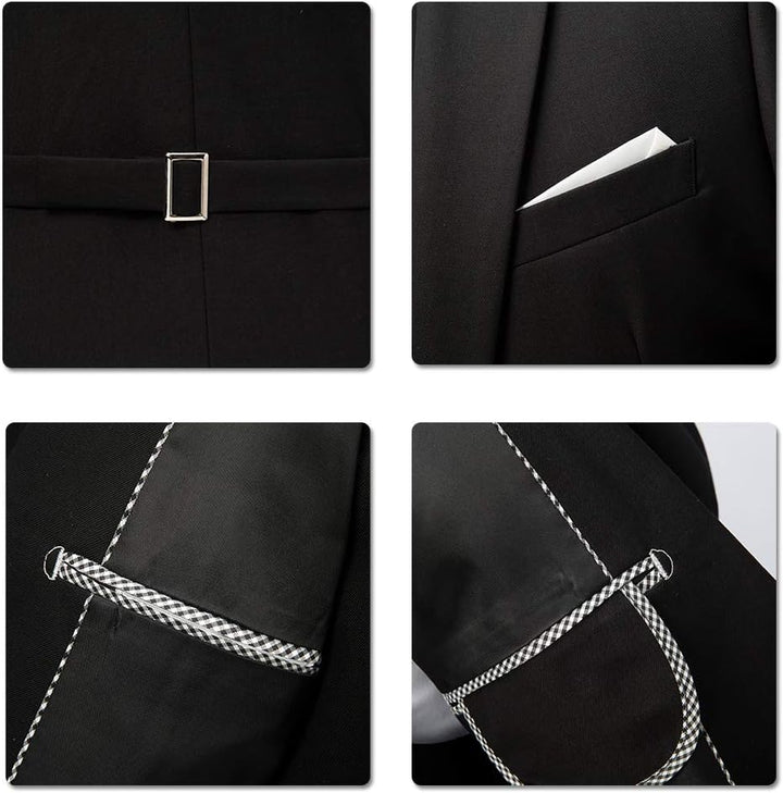 Allthemen Anzug Herren Anzug Slim Fit 3 Teilig Herrenanzug 3-Teilig Anzüge Herren Modern Sakko für B
