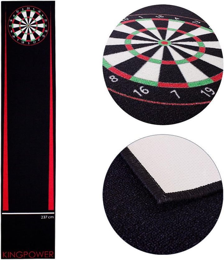 Kingpower Dart Darts Teppich Dartteppich Dartmatte 290x60 cm Steeldart Dartpfeile Dartboard Zubehör