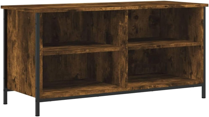 Tidyard TV Schrank mit 4 offene Fächer Lowboard TV Möbel Sideboard Fernsehtisch Fernsehschrank HiFi-