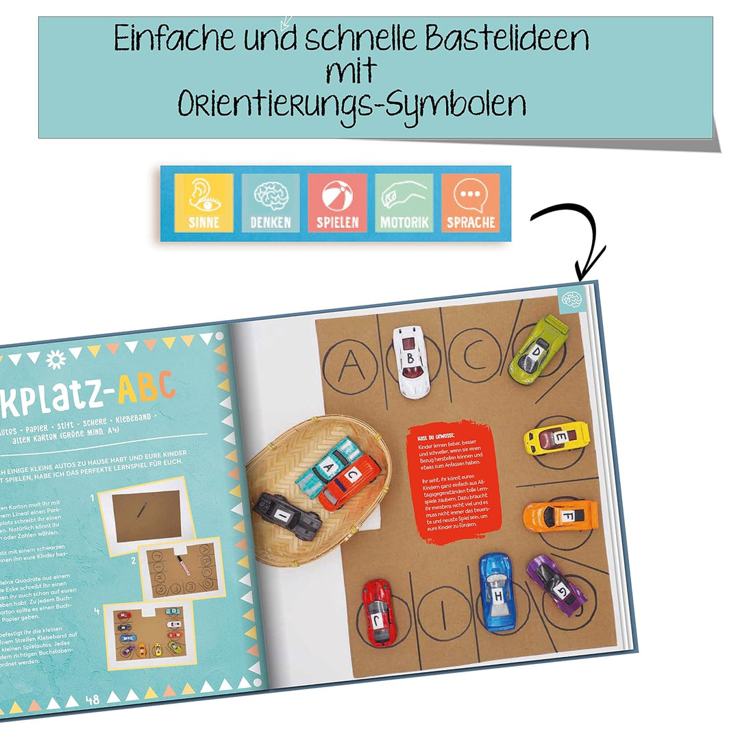 Gemeinsam basteln, gemeinsam wachsen - Das Kinderbastelbuch für gezielte Förderung: Die schönsten Mo