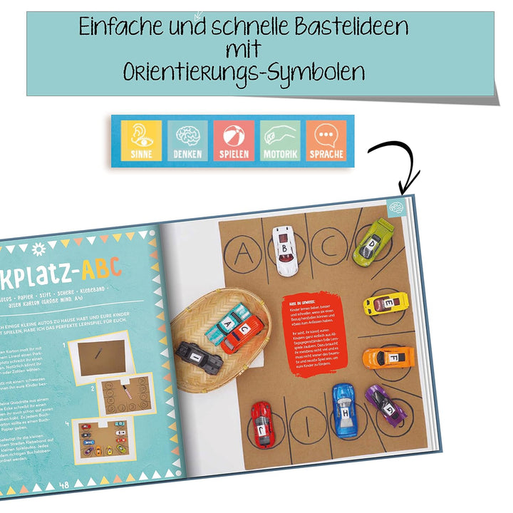 Gemeinsam basteln, gemeinsam wachsen - Das Kinderbastelbuch für gezielte Förderung: Die schönsten Mo