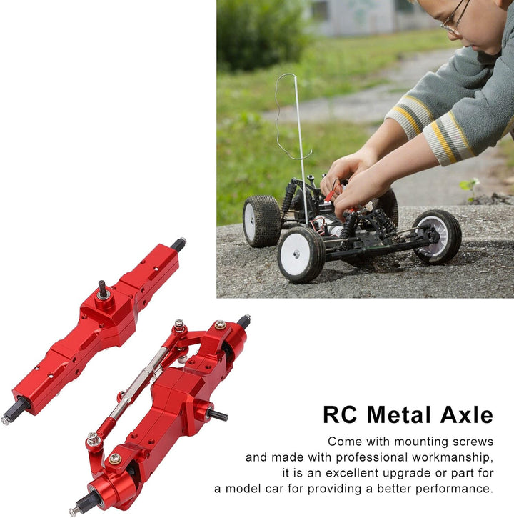 Dilwe RC-Metallachse, Aluminiumlegierung, RC-Antriebsachse Vorne, Hinten, 1/16, RC-Auto-Upgrade-Ersa