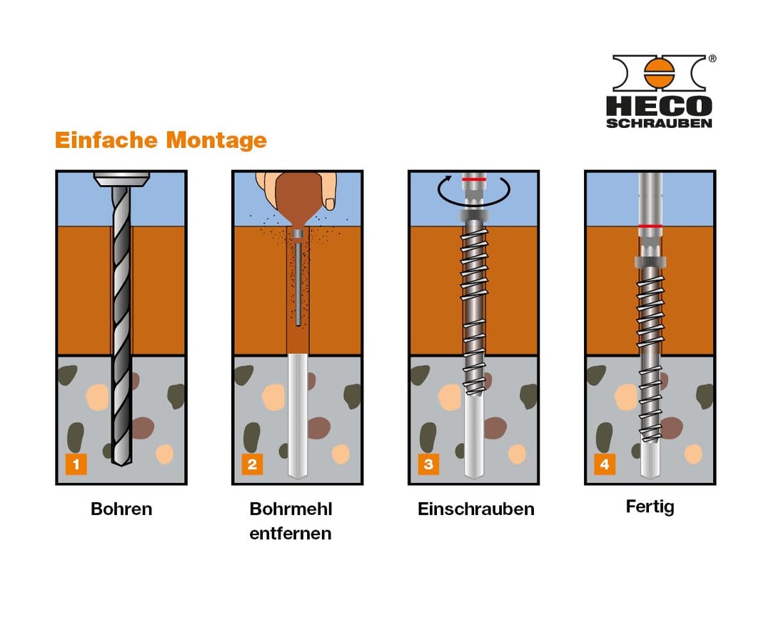 HECO MULTI-MONTI 10,0, 10 x 130 mm, 10 x 130 mm