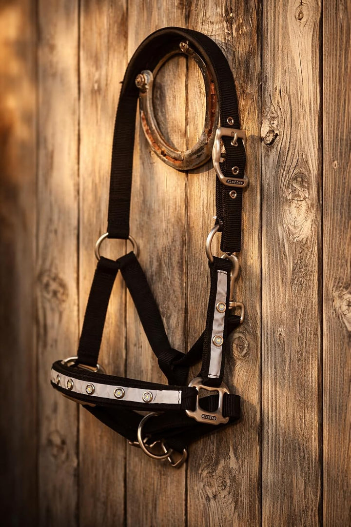 Reinecke Equestrian Premium Leuchthalfter Reflexhalfter Sicherheitshalfter Stallhalfter Weidehalfter