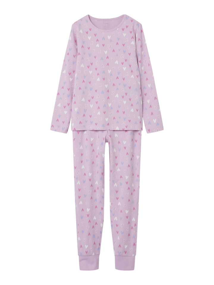 NAME IT Mädchen Nkfnightset Pink Hearts Noos, 86-92