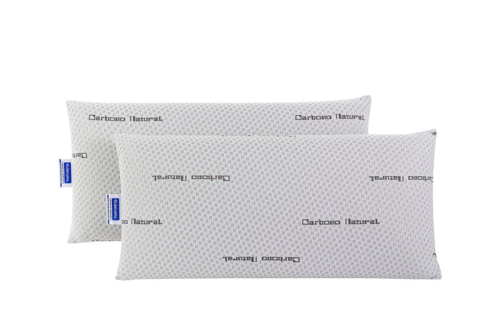 Todocama, Gedächtnisschaum, Viskoelastisches Kopfkissen, natürlicher Kohlenstoff Pack de 2 unidades