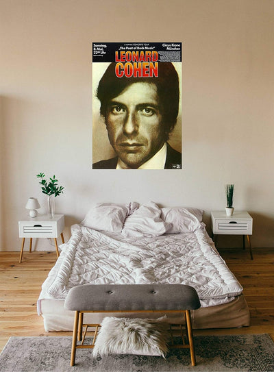 Leonard Cohen - Poet of Rock Music, München 1971 » Konzertplakat/Premium Poster | Live Konzert Veran