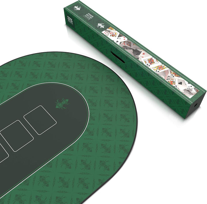CSL - XXL Deluxe Pokermatte 1000x600mm - XXL Poker Unterlage Pokertisch mit Motiv - Tischunterlage L