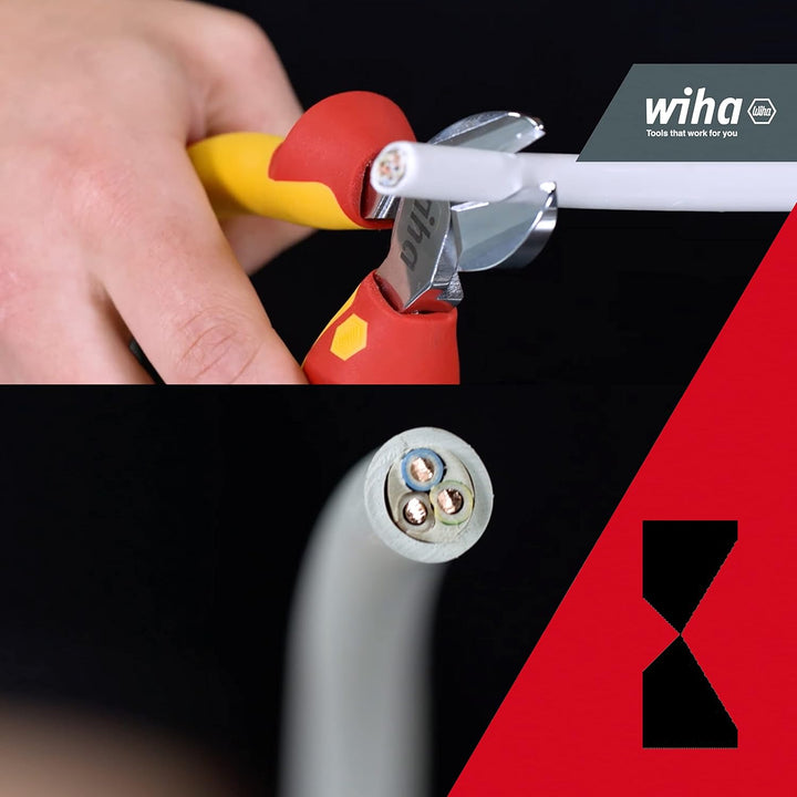 Wiha Seitenschneider Professional electric mit DynamicJoint® 180 mm I vde Kabelschneider I Universal