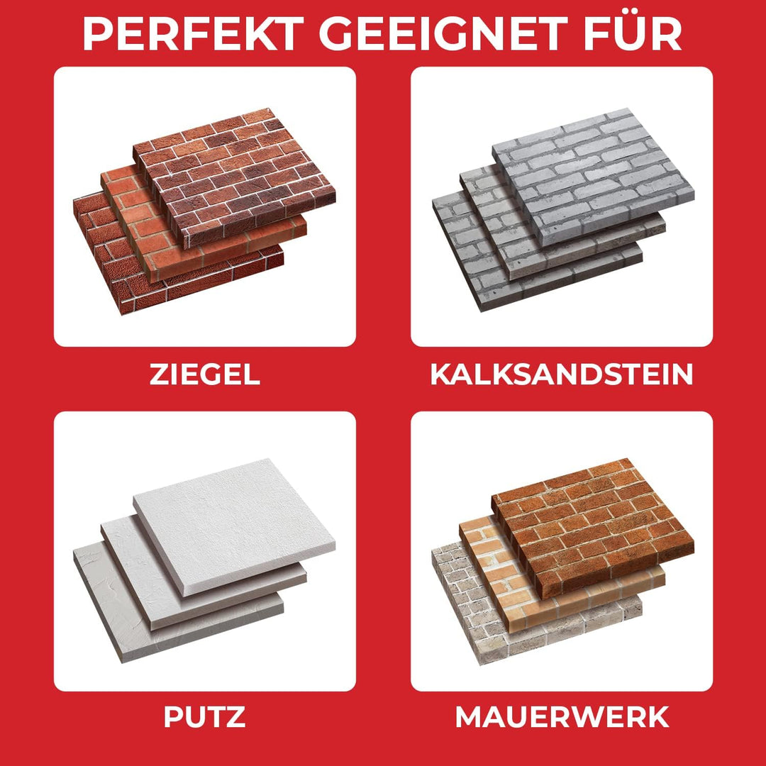 SCHWABENBACH ® Flügelmeissel SDS Plus 60 x 250mm - Ideal zum Kabelkanäle ziehen und Verteiler- / Ste