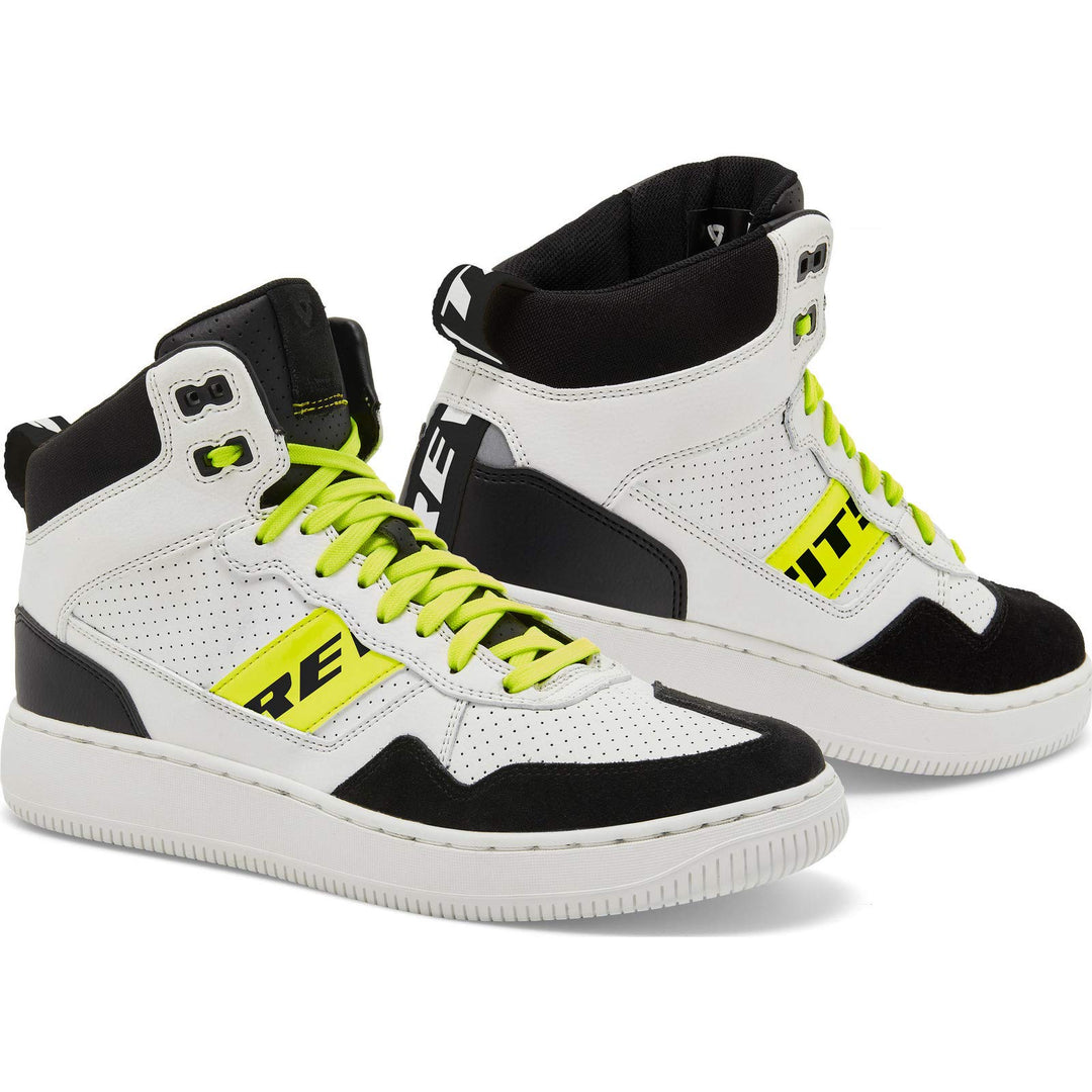 Revit Pacer Motorradschuhe (White/Black/Yellow,44)
