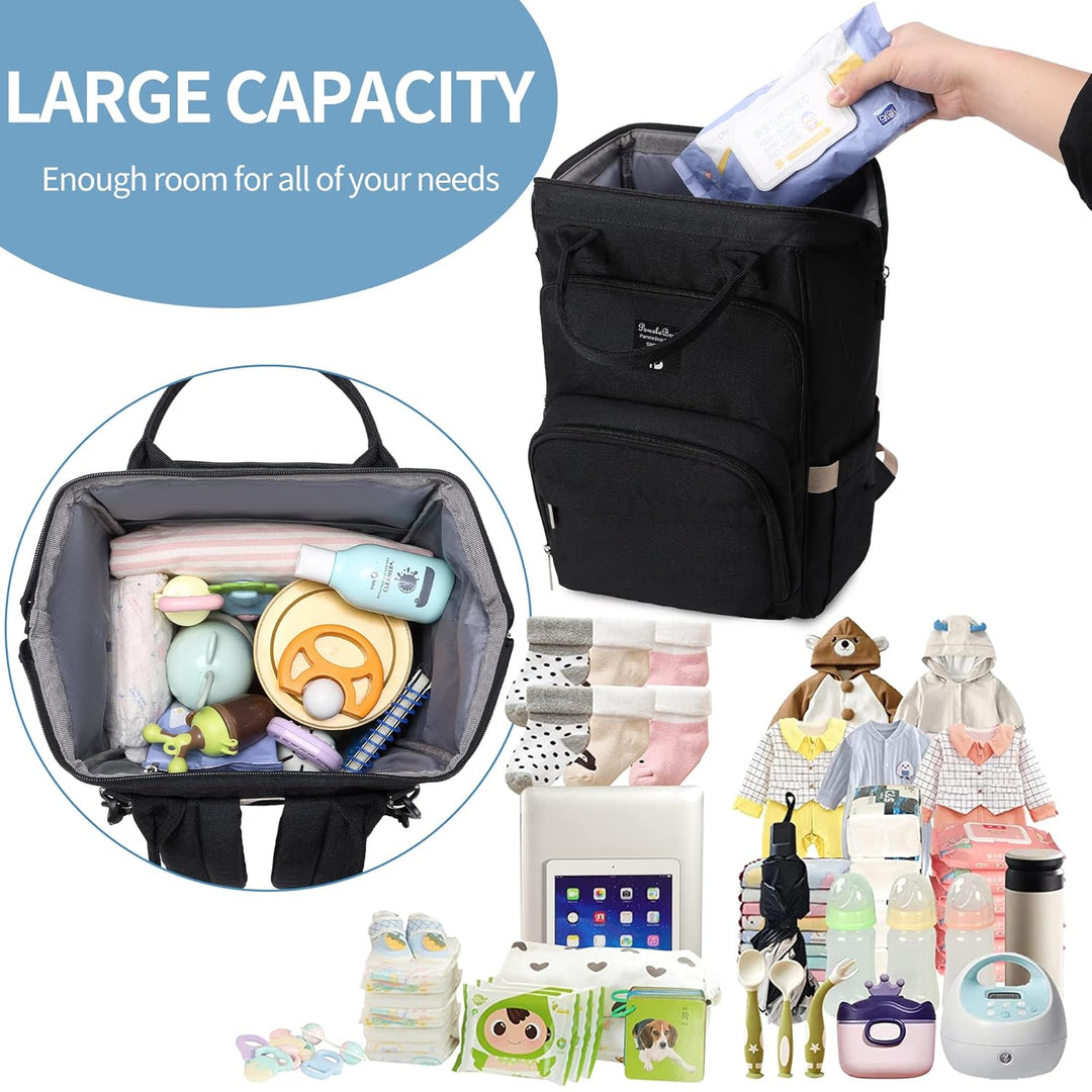 Pomelo Best Baby Wickelrucksack stylische Wickeltasche Rucksack mit Wickelunterlage multifunktional
