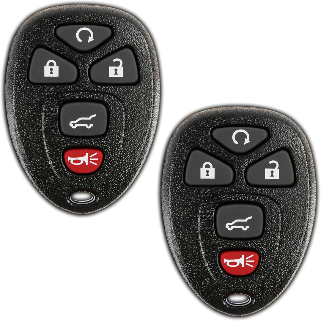 2x KeylessOption Remote Key Fob for GM (15913415, 25839476, OUC60270) Zwei, Zwei