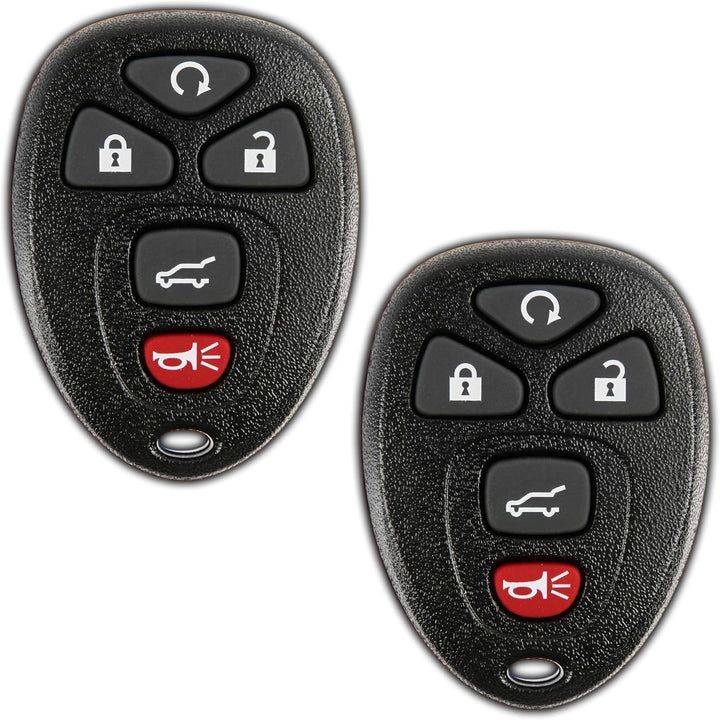 2x KeylessOption Remote Key Fob for GM (15913415, 25839476, OUC60270) Zwei, Zwei