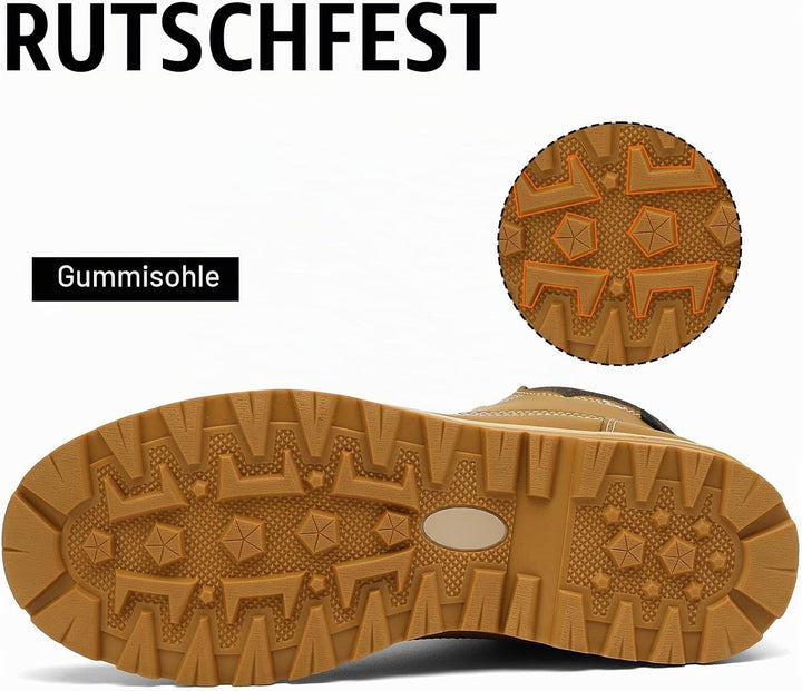 Mishansha Unisex Winterschuhe Herren Warme Gefütterte Winterstiefel Damen Wasserabweisend Wanderschu