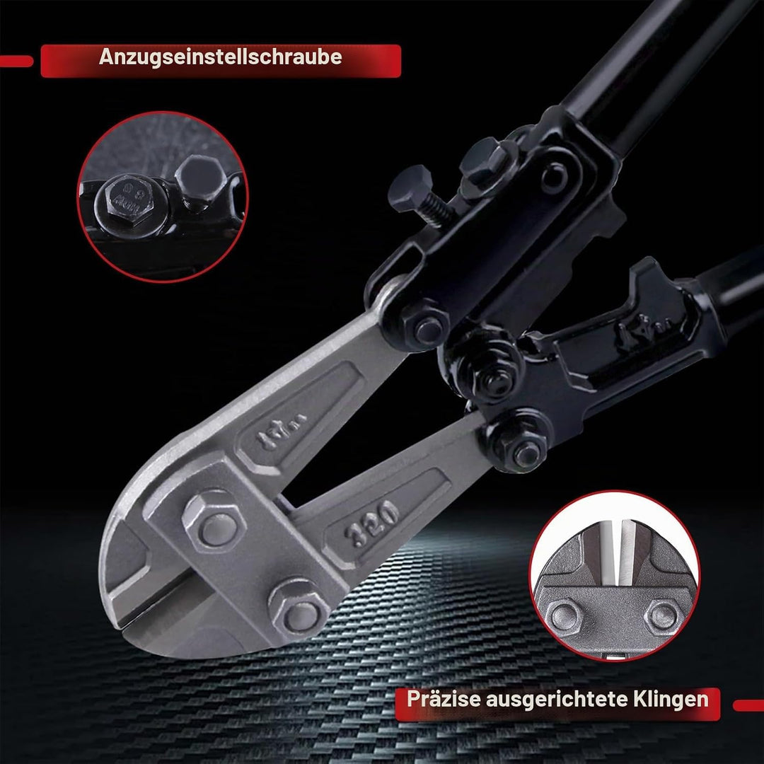 SPEEDWOX Robuster Bolzenschneider, 35,6 cm, zum Schneiden von Kettengliederzaun, Stahldraht, Kette,