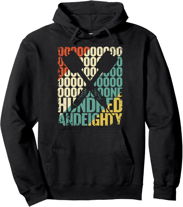 Retro Onehundredandeighty 180 Triple 20 Vintage Darts Pullover Hoodie