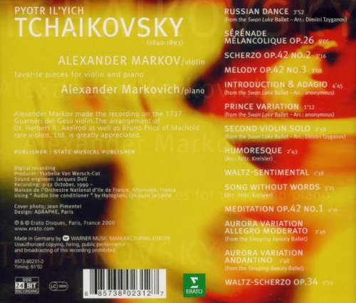 Favorite Pieces For Violin And Piano, Audio-CD