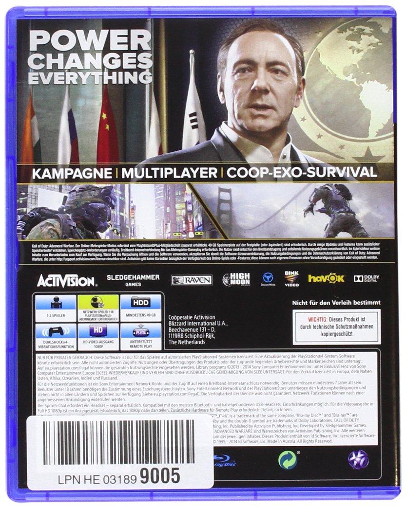 Call of Duty: Advanced Warfare - Standard - [Playstation 4] PlayStation 4 Standard, PlayStation 4 St