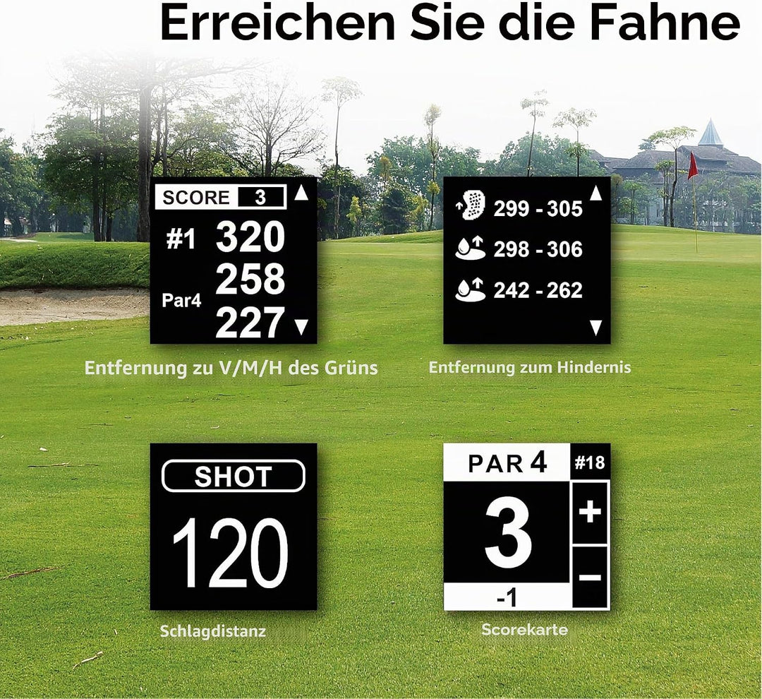 Canmore TW356 Golf GPS tragbares Gerät für Männer und Frauen, kostenloses Update, hohes LCD-Display,