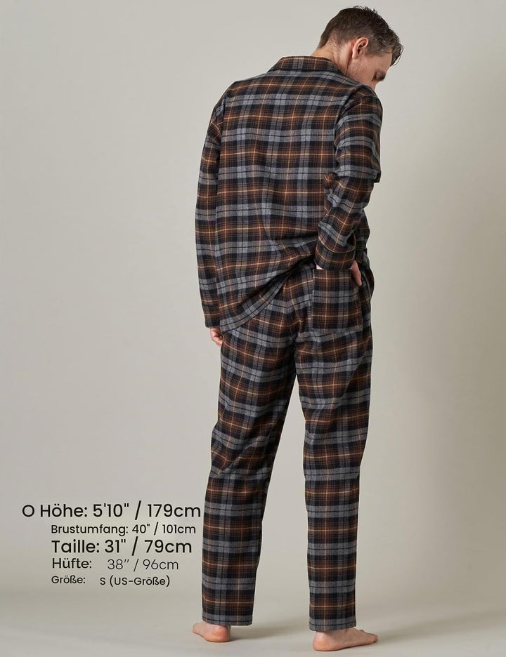 LAPASA Herren Pyjama-Set Schlafanzugset (Extra Warm Flecce Set M129, Wärmer Flanell Set M95, Warm Fl
