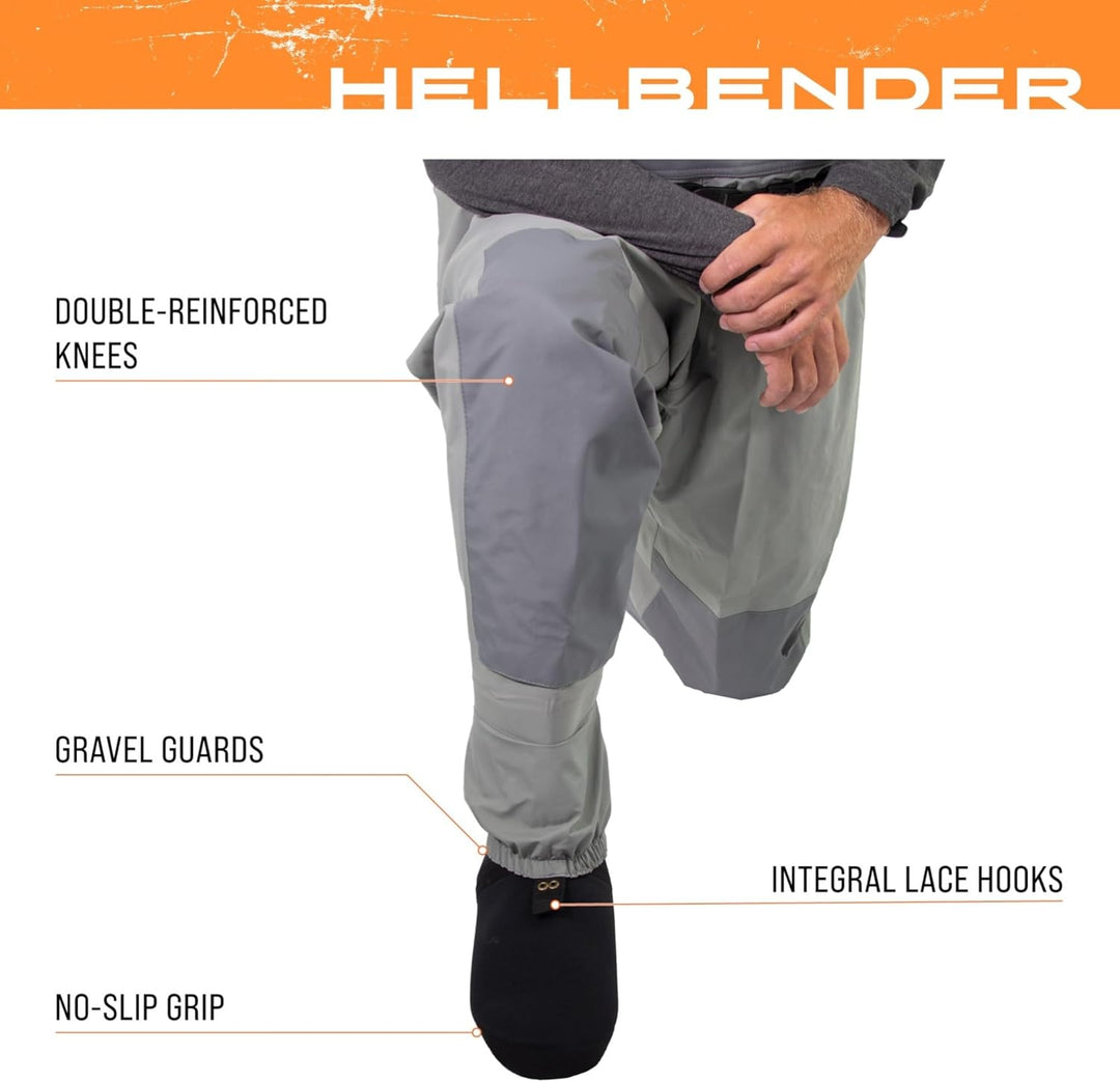 frogg toggs Herren Hellbender Wathose für Den Angler, Atmungsaktiv Angeln M Schiefergrau, M Schiefer