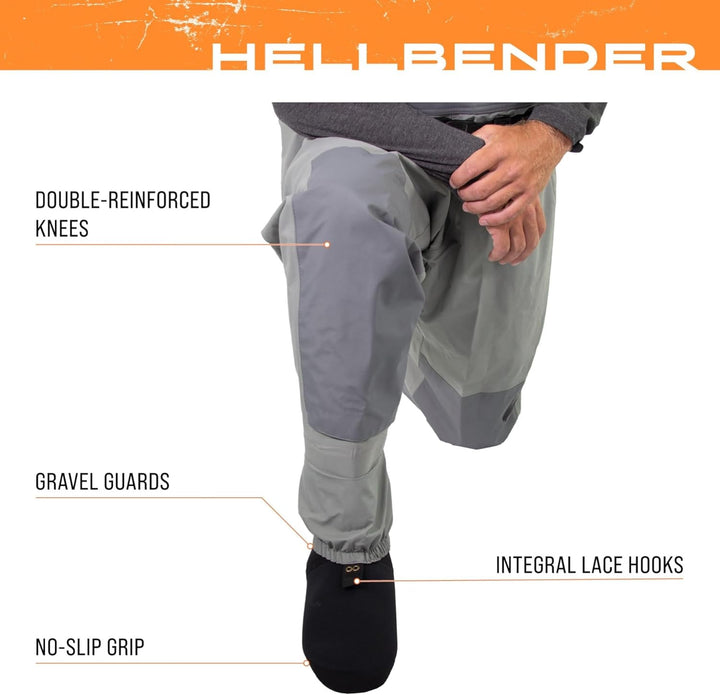 frogg toggs Herren Hellbender Wathose für Den Angler, Atmungsaktiv Angeln M Schiefergrau, M Schiefer