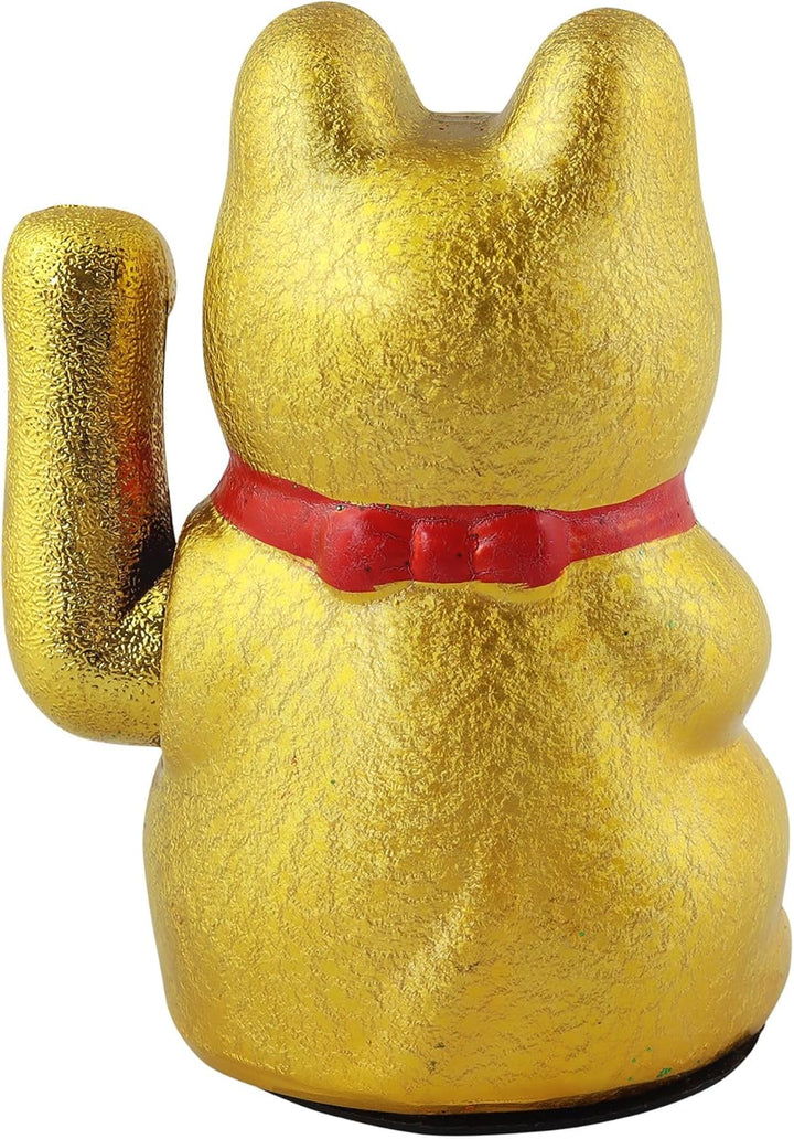 Superfreak Glückskatze - Maneki-Neko - Winkekatze aus Keramik - 17 cm - Gold, 17 cm
