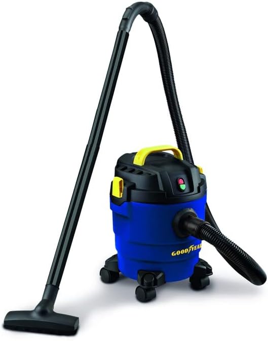 Goodyear Nass-Trockensauger (1000 W, 10 l, inkl. 1x 10 L Schmutzfangsack, Schaumstofffilter, Filterb
